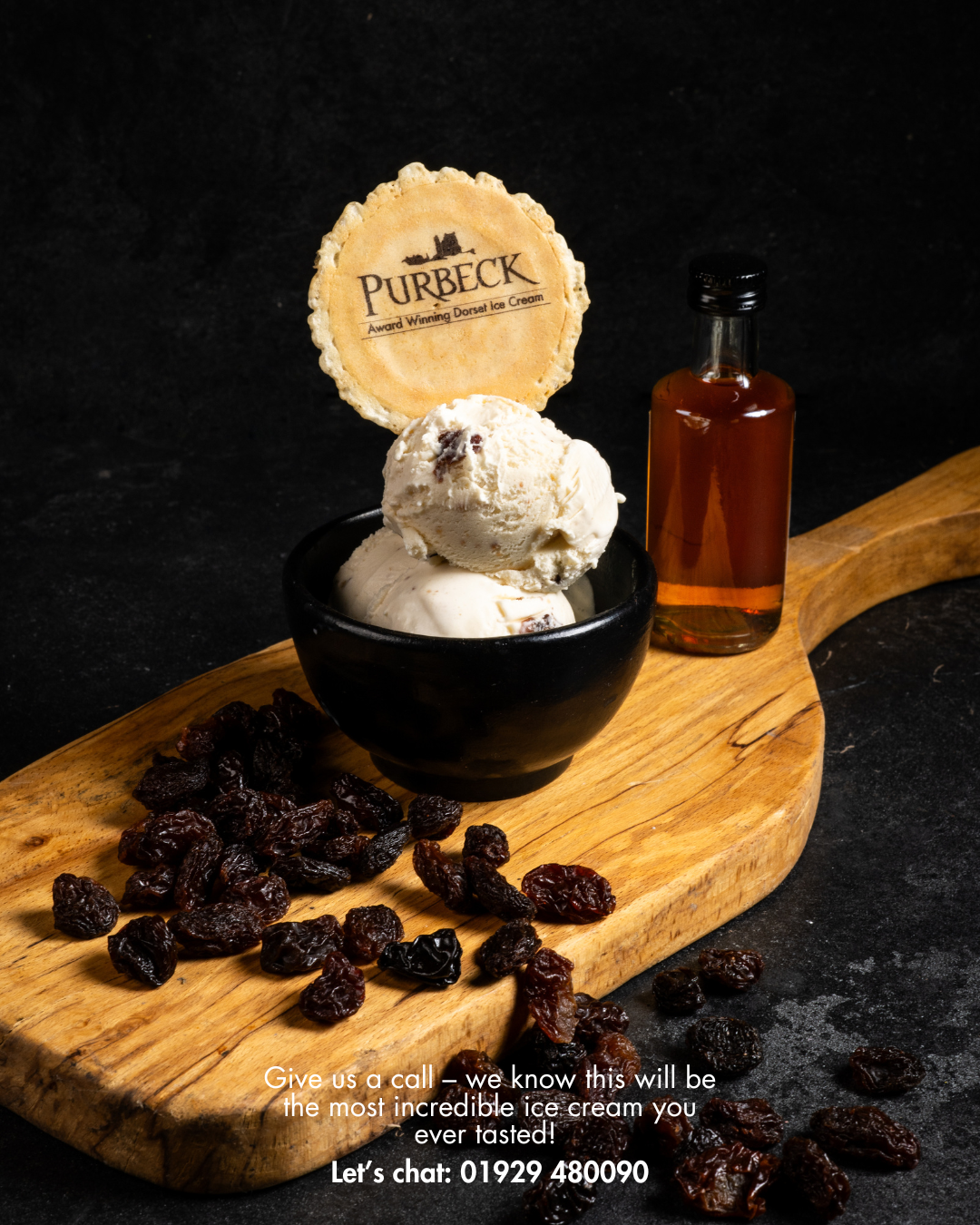 Insta Post – RumRaisin-2 Luxury Ice Cream