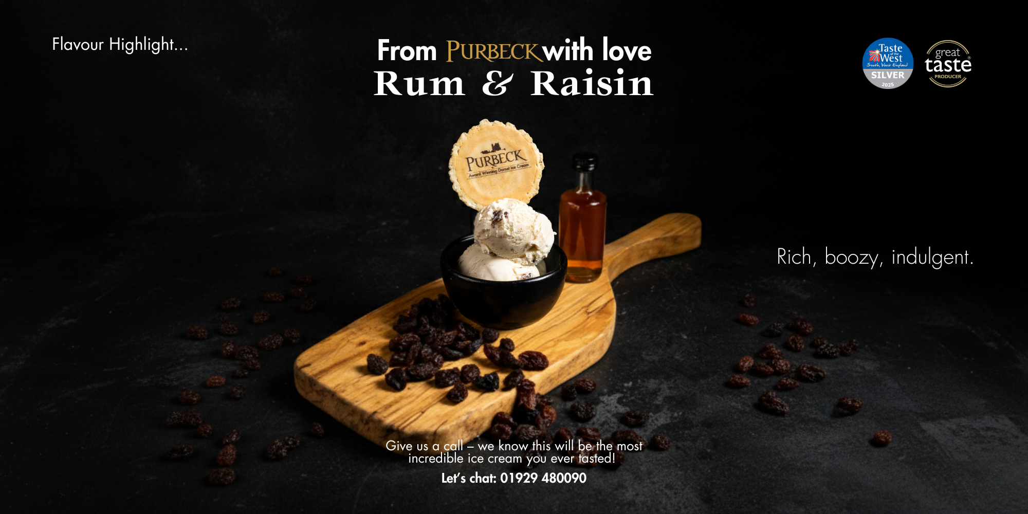 Web – Flavour highlights Luxury Ice Cream