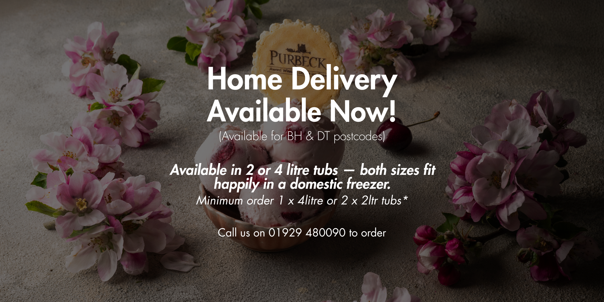 Dorset Christmas pudding ice cream available for home delivery